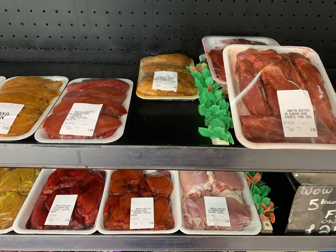 Marinated chicken range