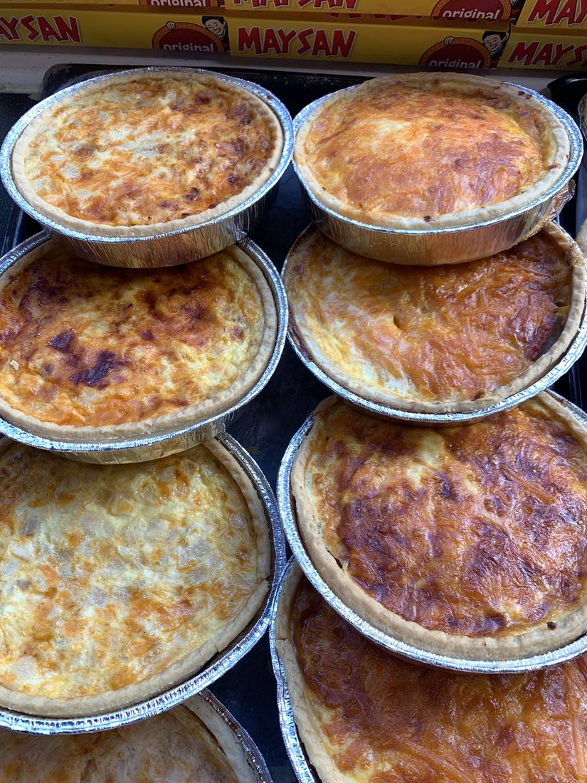 Homemade quiches