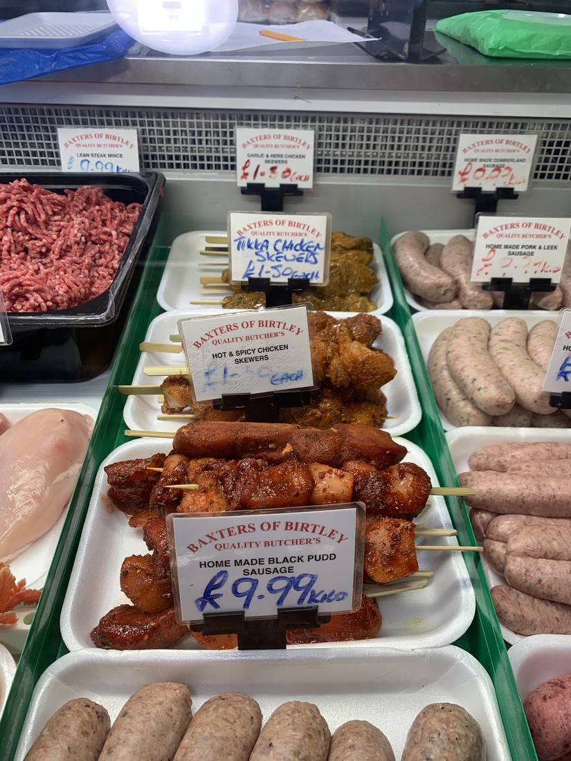 Homemade sausages